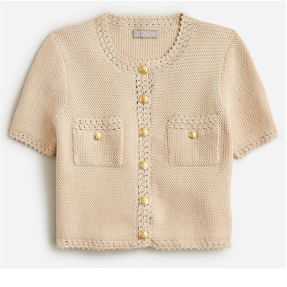J. Crew Short Sleeve Knit Lady Jacket